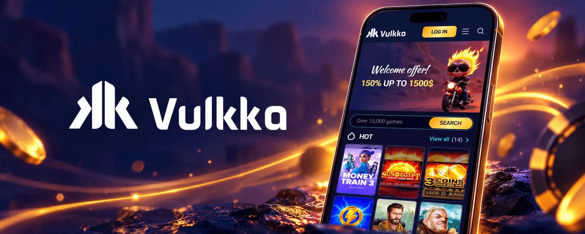 Vulkka Casino App Screenshot